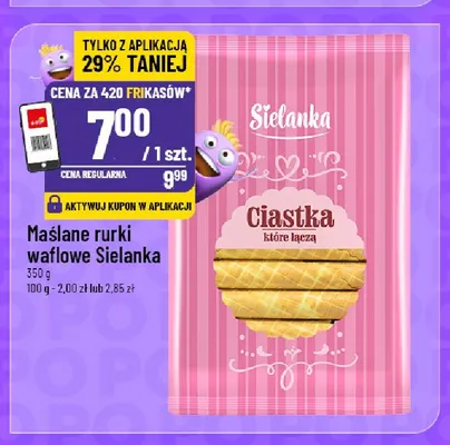 Maślane rurki waflowe Sielanka promocja w POLOmarket