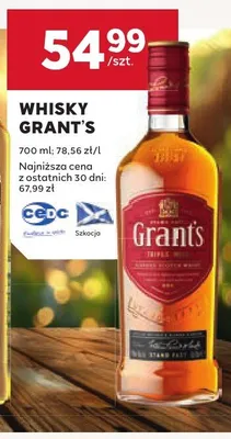 Whisky Grant's promocja w Stokrotka