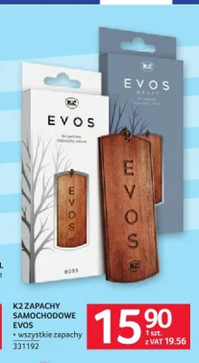 Zapach samochodowy Evos K2 promocja w Selgros