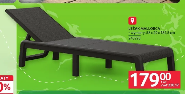 Leżak Mallorca promocja w Selgros
