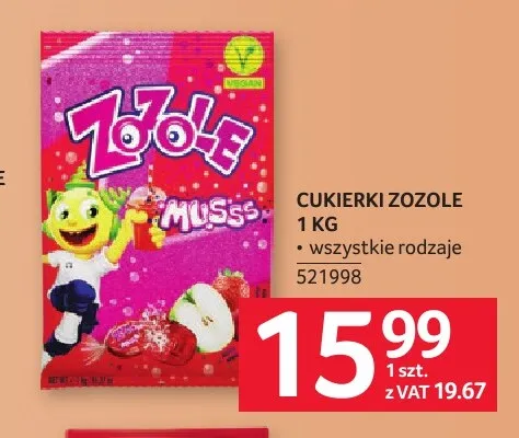 Cukierki Zozole Musss promocja w Selgros