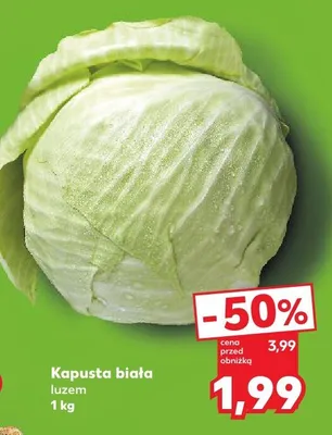 Kapusta biała luzem promocja w Kaufland
