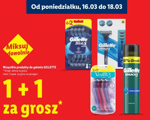 Maszynki Blue3 Plus promocja w Lidl