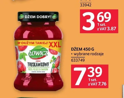 Dżem Łowicz promocja w Selgros