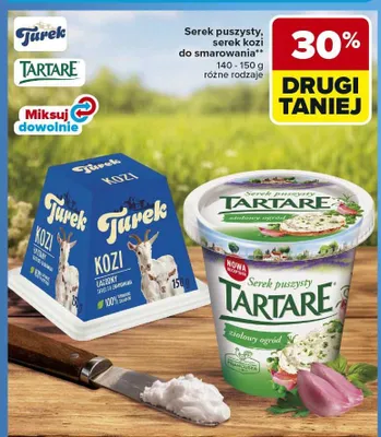 Serek puszysty, serek kozi do smarowania promocja w Carrefour