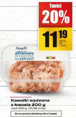 Kawałki wędzone z łososia promocja w Supeco