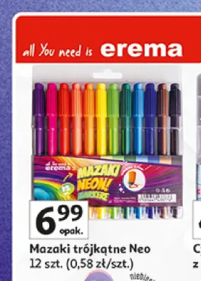 Mazaki trójkątne Neo Erema promocja w Auchan