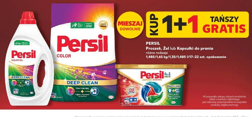 Proszek, Żel lub Kapsułki do prania Persil promocja w Kaufland