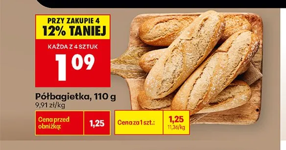 Półbagietka promocja w Biedronka