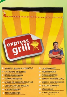 Węgiel drzewny, brykiet z węgla Expressgrill promocja w Euro Sklep