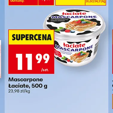 Mascarpone Łaciate promocja w Biedronka