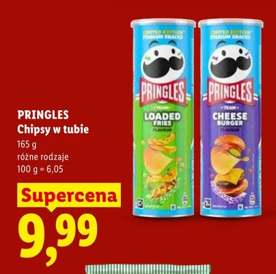 Chipsy w tubie promocja w Lidl