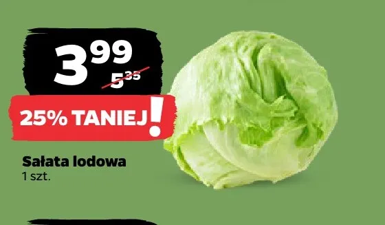 Sałata lodowa promocja w Netto