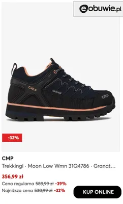 Trekkingi Moon Low Wmn 31Q4786 CMP promocja w eobuwie.pl