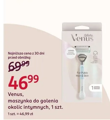 Maszynka do golenia okolic intymnych, 1 szt. promocja w Rossmann