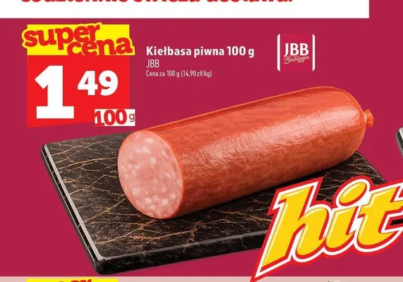 Kiełbasa piwna JBB promocja w TOPAZ