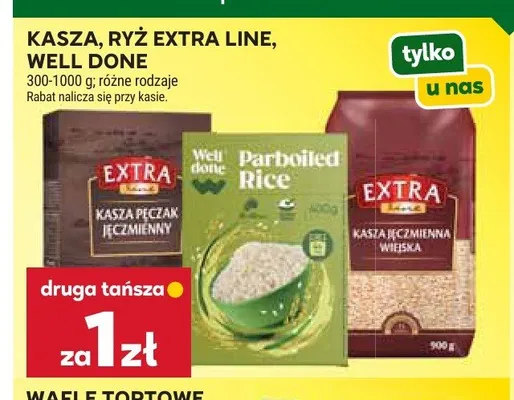 Kasza pęczak jęczmienny Well Done Extra Line promocja w Stokrotka