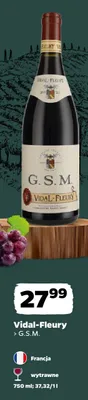 Wino czerwone Vidal-Fleury G.S.M. wytrawne promocja w Netto