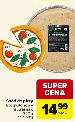 Spód do pizzy bezglutenowy GLUTENEX promocja w Carrefour