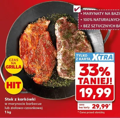 Stek z karkówki promocja w Kaufland