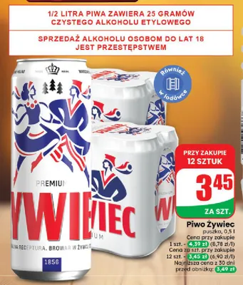 Piwo Żywiec promocja w Dino