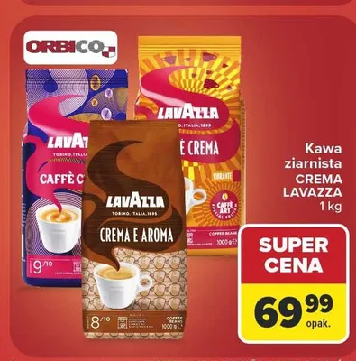 Kawa ziarnista Lavazza Crema e Gusto promocja w Carrefour Market