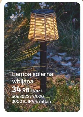 Lampa solarna wbijana promocja w Castorama