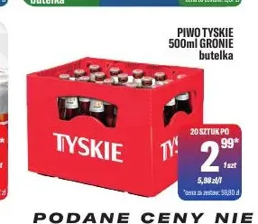 Piwo Tyskie Gronie promocja w Tomi Markt