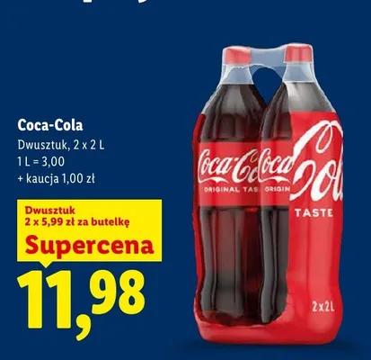 Napój gazowany Coca-Cola promocja w Lidl