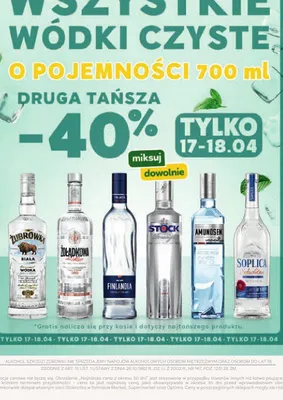 Wódka Stock Prestige promocja w Stokrotka