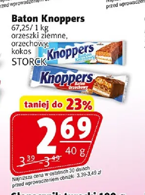 Baton Knoppers orzechowy promocja w Prim Market