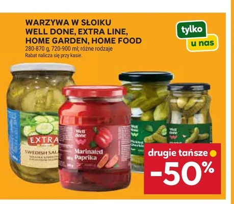 Warzywa w słoiku Well Done Extra Line Home Garden Home Food promocja w Stokrotka