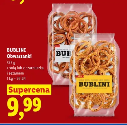 Obwarzanki Bublini z solą promocja w Lidl