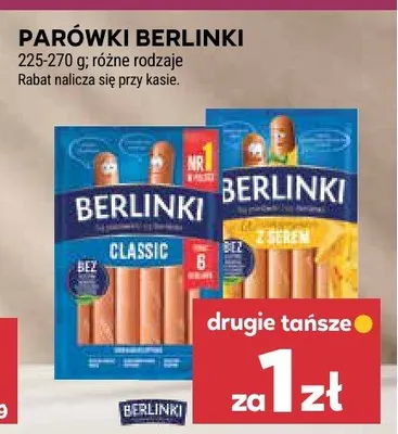 Parówki Berlinki classic promocja w Stokrotka