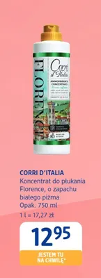 Koncentrat do płukania Florence o zapachu białego piżma Corri d'Italia promocja w Drogerie DM