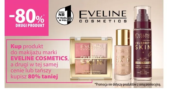 Produkty do makijażu Eveline Cosmetics promocja w Hebe