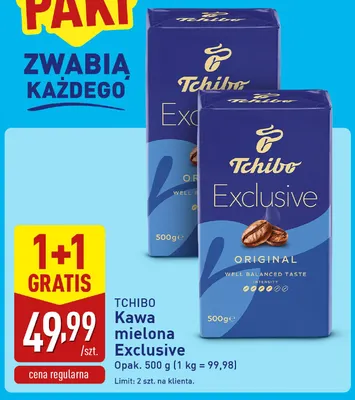 Kawa mielona Exclusive Tchibo promocja w Aldi