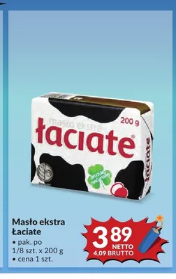 Masło ekstra Łaciate promocja w Makro