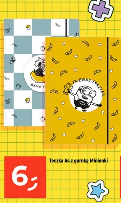 Teczka A4 z gumką Minionki promocja w Dealz