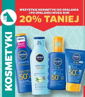 Kosmetyki do opalania i po opalaniu Nivea Sun promocja w Netto