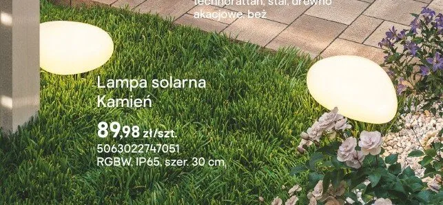 Lampa solarna Kamień promocja w Castorama