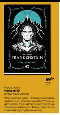 Książka Frankenstein Mary Shelley promocja w Empik