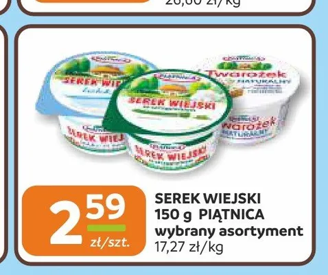Serek wiejski Piątnica promocja w Społem Częstochowa