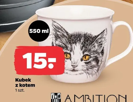 Kubek z kotem promocja w Netto