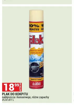Spray do kokpitu Plak promocja w Merkury Market