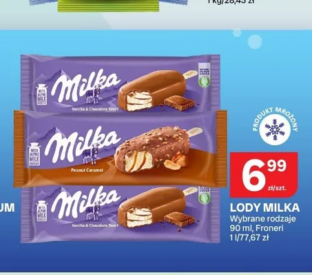 Lody Milka Vanilla & Chocolate Swirl promocja w Chorten