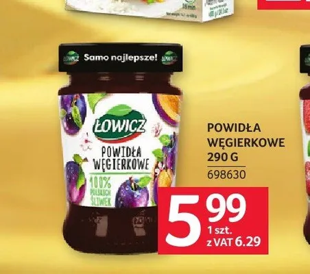Powidła węgierkowe ŁOWICZ promocja w Selgros