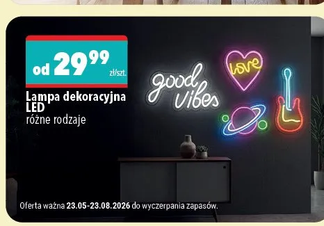 Lampa dekoracyjna LED promocja w Biedronka Home