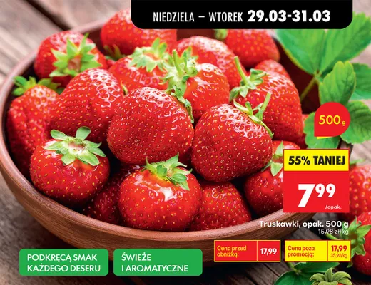 Truskawki promocja w Biedronka