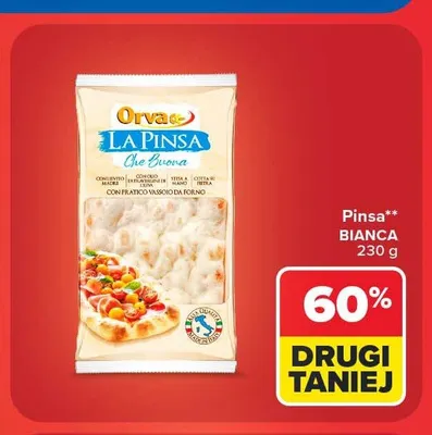 Pinsa Bianca Orva promocja w Carrefour Market